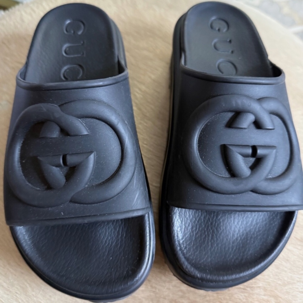 Gucci Women's GG Platform Slide Sandals - 36